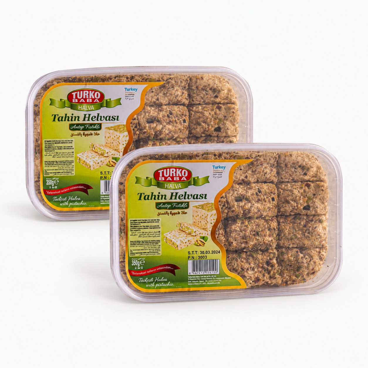 2'Li Kase Fıstıklı Helva (350 GR)