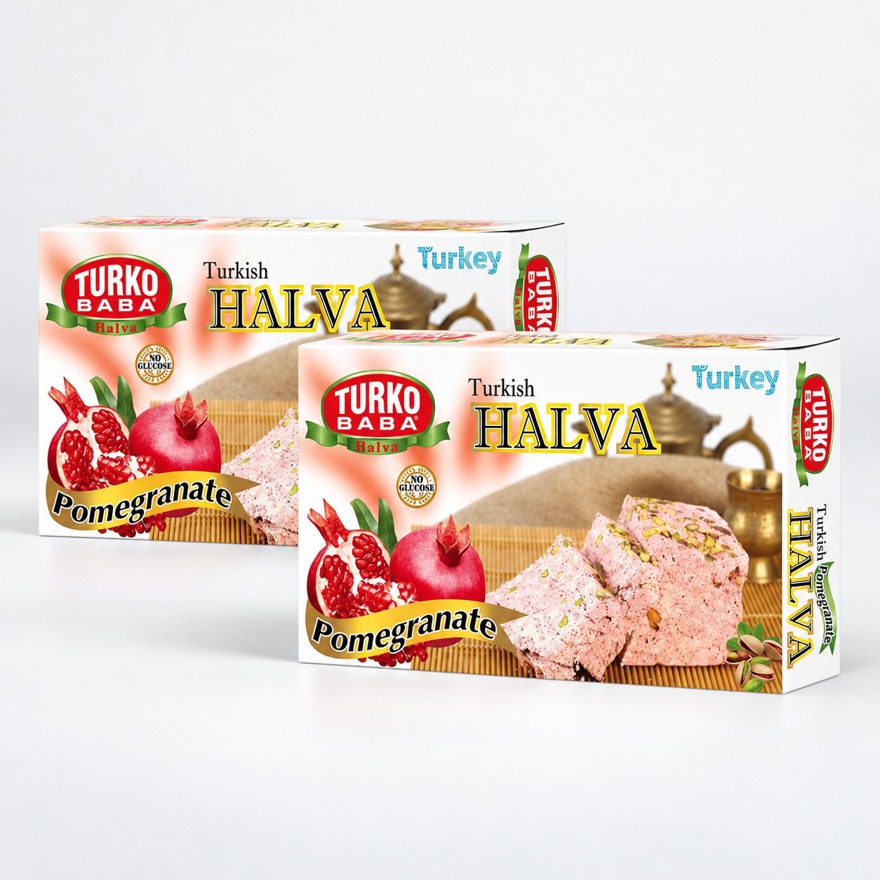 2'Li Narlı Fıstıklı Helva (400 Gr)