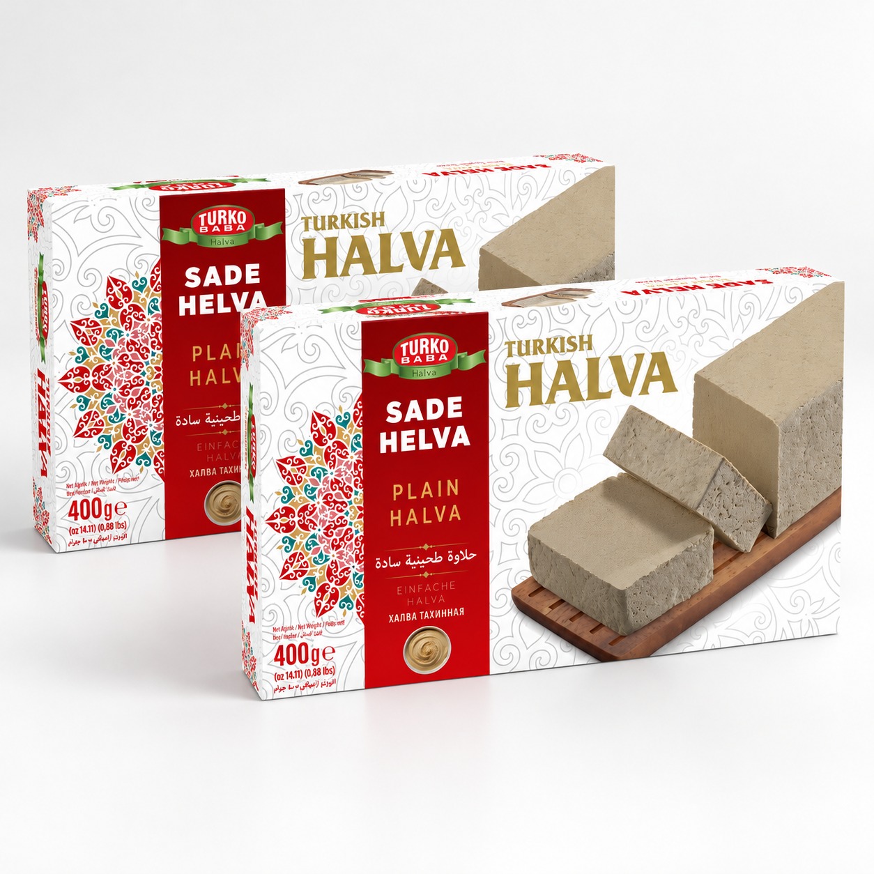2'Li Sade Helva (400 Gr)