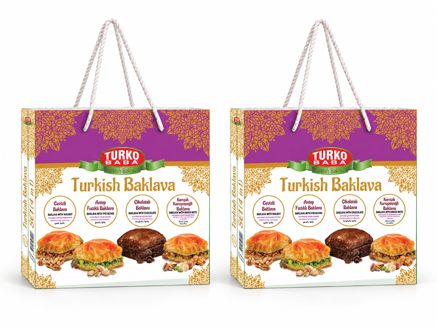 2'Li İnce Çantalı Set Baklava (500 Gr)