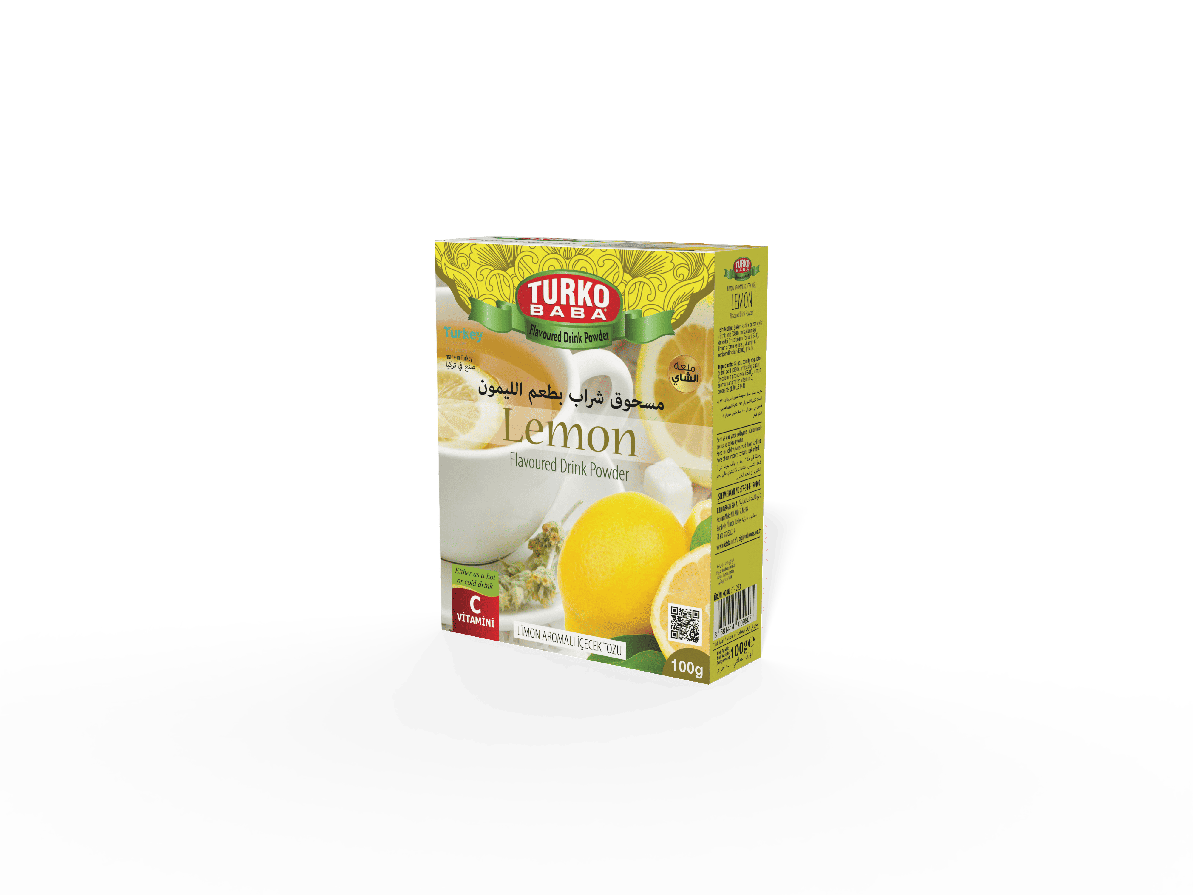 4'Lü Limon Aromalı Toz İçecek ( 300 Gr )