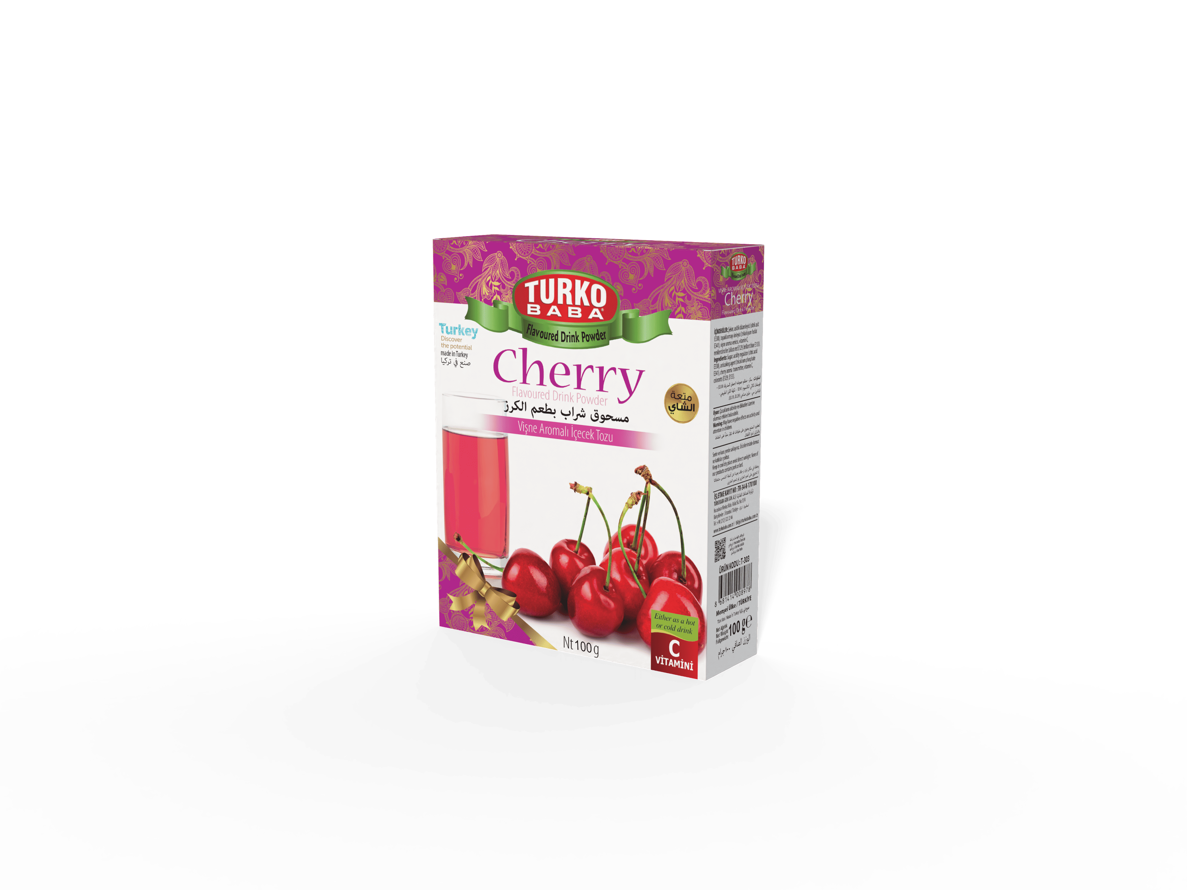 4'Lü Vişne Aromalı Toz İçecek ( 300 Gr )