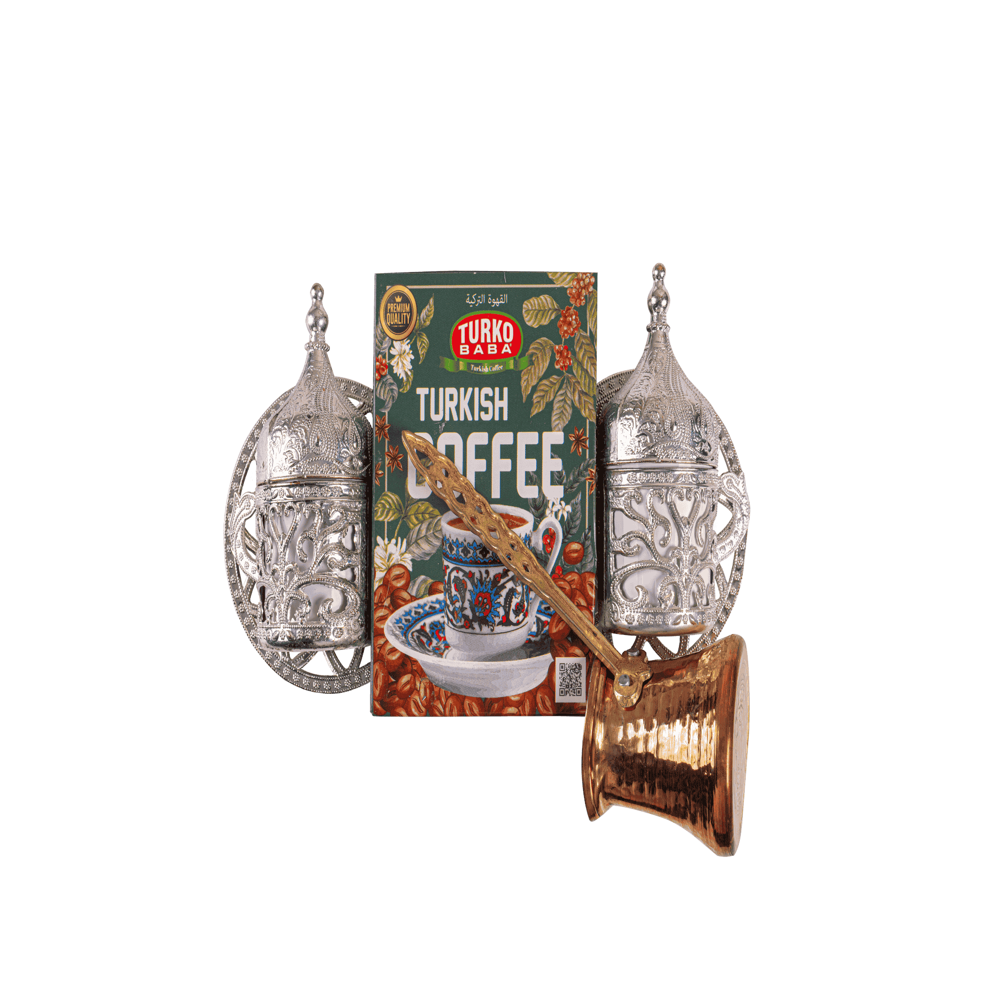 BAKIR CEZVELİ KAHVE SETİ