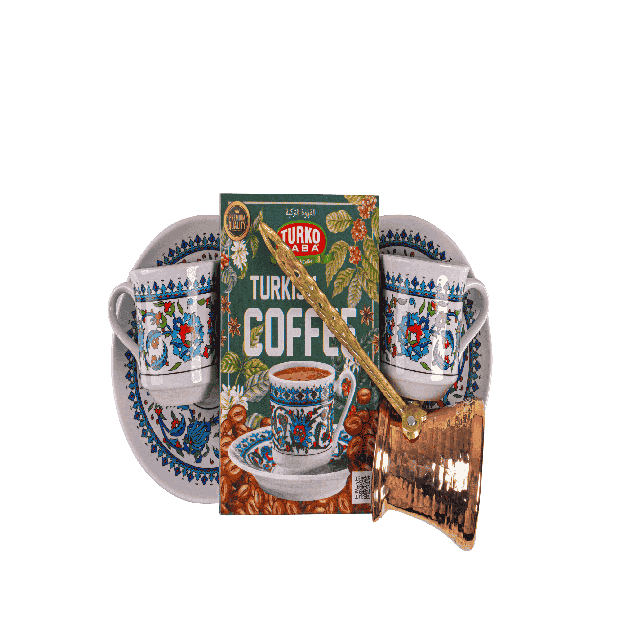 CEZVELİ YERLİ TOPKAPI KAHVE SETİ