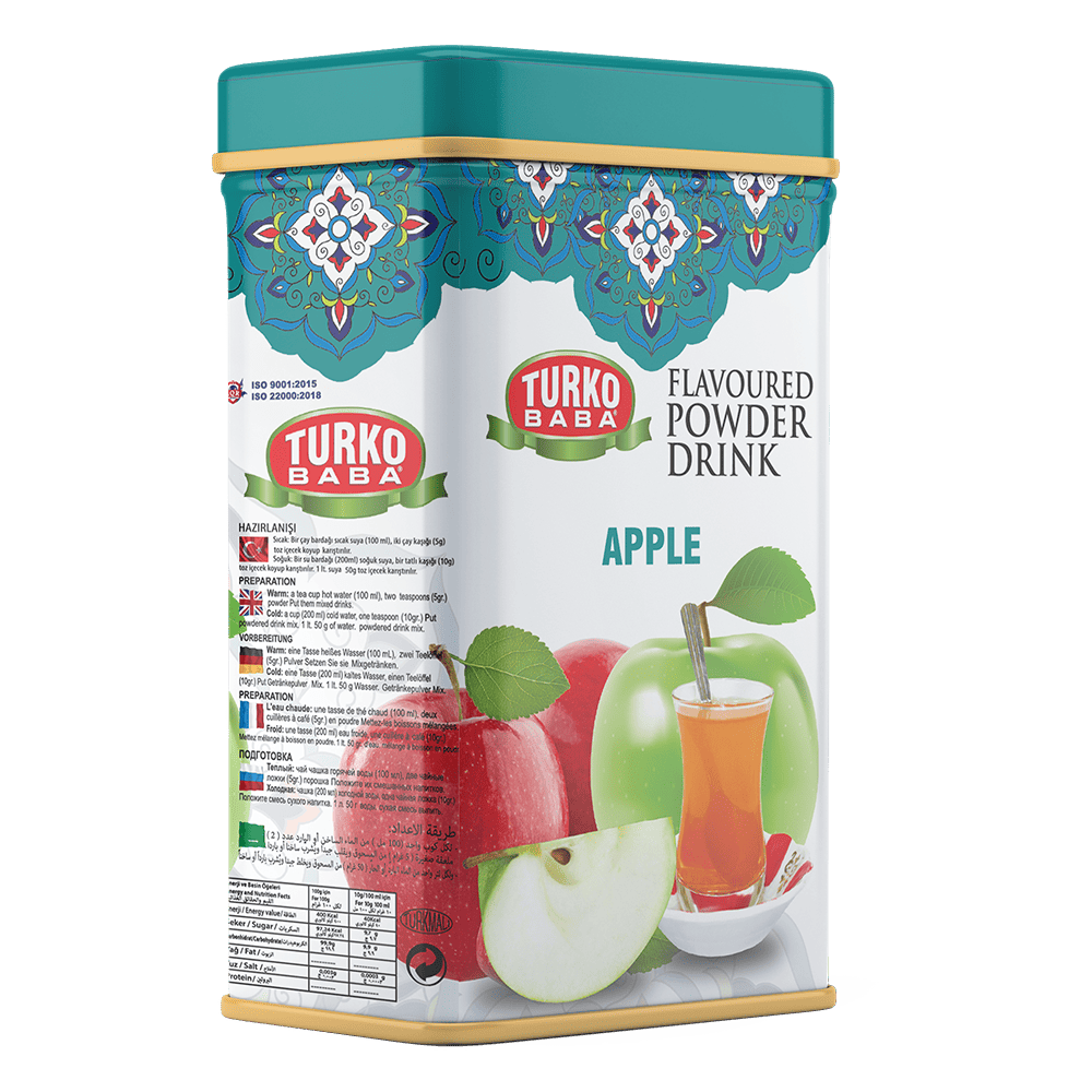 4'Lü Karışık Elma Aromalı Teneke Toz İçecek ( 250 Gr )