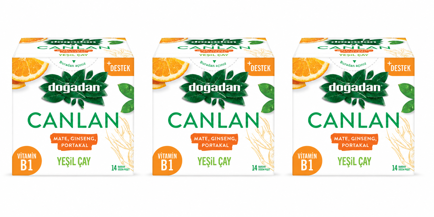 3'Lü Canlan Çay
