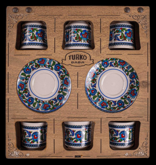 Seramik Fincanlı 6'lı Kahve Seti